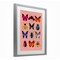 Stupell Industries Colorful Bug Species on Pink Framed Print Under Glass, design by LISH Creative